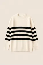 STRIPED KNITTED TUNIC