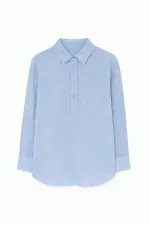 Tunique mélangée à col chemise