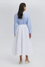 RUFFLED CUPRA SKIRT RUFFLED CUPRA SKIRT
