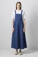 DENIM EFFECT PLEATED VEST