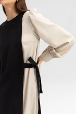 ROBE DE COULEUR CONTRASTÉE