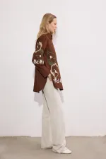 CHEMISE EN GABARDINE BRODÉE