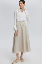 RUFFLED CUPRA SKIRT RUFFLED CUPRA SKIRT