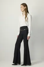 RIBBED SPANISH FLARE TROUSERS RIBBED SPANISH FLARE TROUSERS
