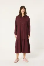 ROBE CHEMISE EN POPLIN