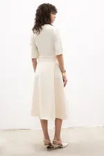 PLEATED BELTED SKIRT PLEATED BELTED SKIRT
