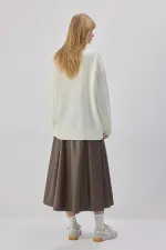 PULL EN MAILLE SURDIMENSIONNÉ À MOTIFS