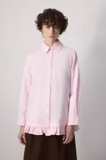 CHEMISE À OURLET À VOLANTS CHEMISE À OURLET À VOLANTS