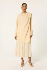 DRAPELİ KREP TUNİK