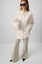 FLORAL LACE VISCOSE SHIRT