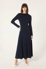 ROBE BASIQUE EN MAILLE À MANCHES LONGUES