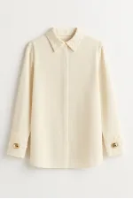 FLORAL LACE VISCOSE SHIRT