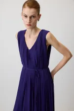 GILET PLISSÉ EN MOUSSELINE