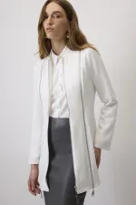 ZIPPED CREPE JACKET ZIPPED CREPE JACKET