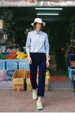 PAÇASI PÜSKÜLLÜ DENİM PANTOLON