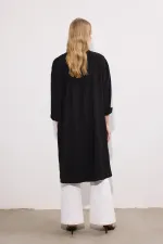 POPLİN MAXİ GÖMLEK