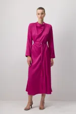 SATIN DRESS WITH PADDED LEGS SATIN DRESS WITH PADDED LEGS