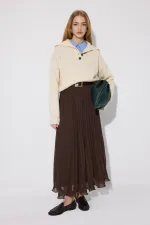 PLEATED CHIFFON SKIRT PLEATED CHIFFON SKIRT