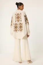 kimono brodé surdimensionné kimono brodé surdimensionné