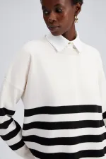 STRIPED KNITTED TUNIC