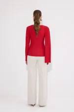 CHEMISE EN MAILLE DRAPÉE