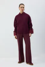 RIBBED PANTS WITH ELASTIC WAISTBAND