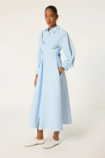 FRONT-TIE SHIRT DRESS