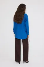 DOĞAL DOKULU OVERSIZE GÖMLEK