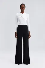 DRAPED SNAP-BUTTON BODYSUIT