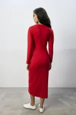 BAĞLAMALI ÇELİK ÖRME ELBİSE