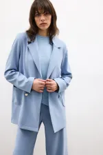 VESTE BLAZER EN CRÊPE