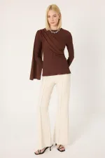 CHEMISE EN MAILLE DRAPÉE