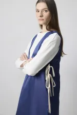 V-neck drawstring vest