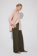 BELİ LASTİKLİ ÖRME PANTOLON