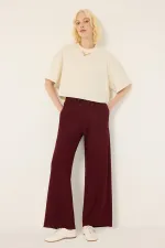 KNITTED PANTS WITH ELASTIC WAISTBAND KNITTED PANTS WITH ELASTIC WAISTBAND