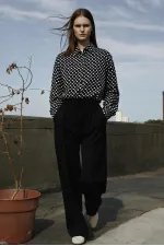PANTALON CÔTELÉ AVEC TAILLE ÉLASTIQUE