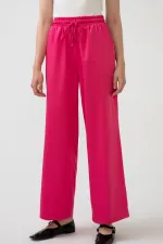 WIDE LEG SATEN PANTOLON