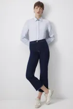 PAÇASI PÜSKÜLLÜ DENİM PANTOLON