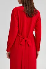 BELTED CREPE DRESS BELTED CREPE DRESS
