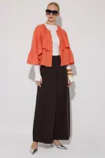 CHEMISE EN MOUSSELINE À MANCHES EN AILES DE CHAUVE-SOURIS