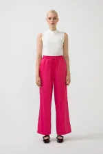 WIDE LEG SATEN PANTOLON