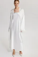 OTRİŞ DETAYLI SATEN BRIDE KİMONO