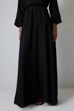 LINEN TEXTURED SHIRT AND SKIRT SET LINEN TEXTURED SHIRT AND SKIRT SET