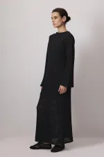 PAMUKLU BRODE ELBİSE