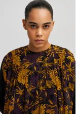 DESENLİ ŞİFON ELBİSE