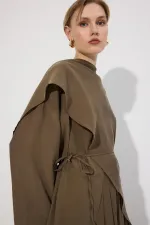 Shawl Collar Tunic and Trousers 2-Piece Set