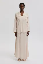 V YAKA TUNİK ETEK TAKIM