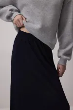 BASIC SKIRT WITH ELASTIC WAISTBAND BASIC SKIRT WITH ELASTIC WAISTBAND