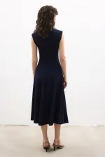 ASYMMETRICAL KNITTED DRESS