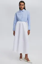 RUFFLED CUPRA SKIRT RUFFLED CUPRA SKIRT